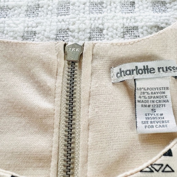 NWOT Charlotte Russe Small Tribal Print Bodycon Dress - Picture 13 of 13